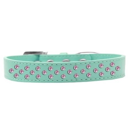 UNCONDITIONAL LOVE Sprinkles Light Pink Crystals Dog CollarAqua Size 12 UN851380